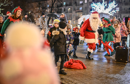 Spotkanie ze Świętym Mikołajem na Placu Bieganskiego